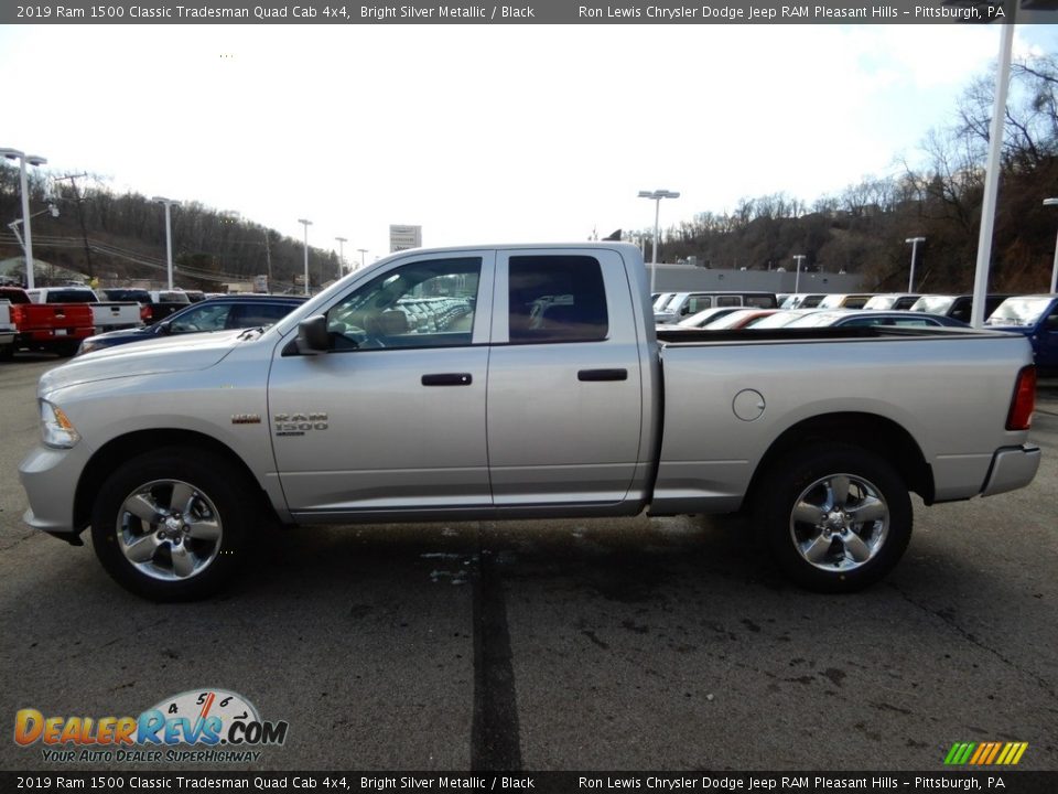 2019 Ram 1500 Classic Tradesman Quad Cab 4x4 Bright Silver Metallic / Black Photo #2