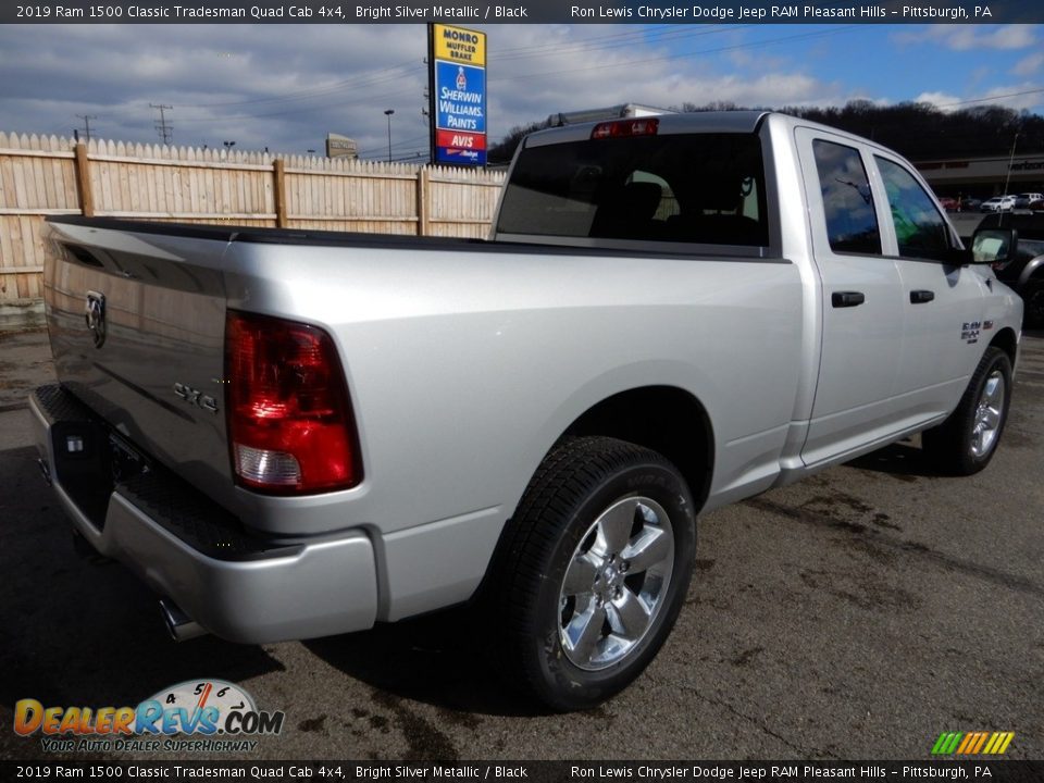 2019 Ram 1500 Classic Tradesman Quad Cab 4x4 Bright Silver Metallic / Black Photo #6