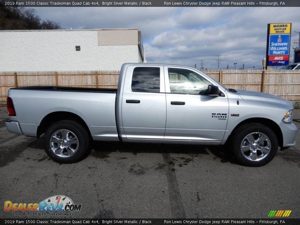 2019 Ram 1500 Classic Tradesman Quad Cab 4x4 Bright Silver Metallic / Black Photo #7