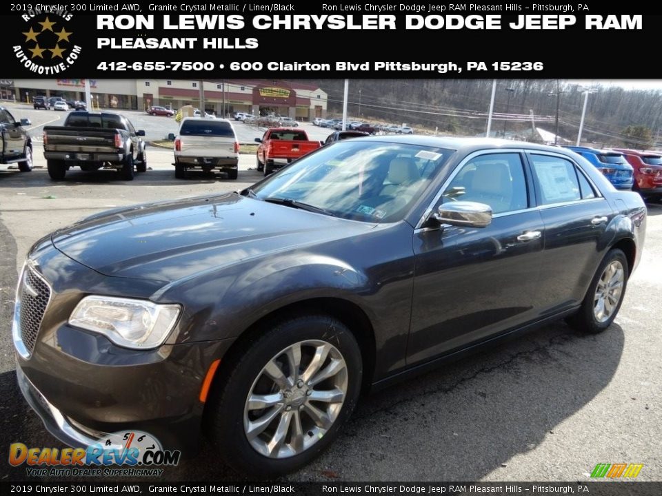 2019 Chrysler 300 Limited AWD Granite Crystal Metallic / Linen/Black Photo #1