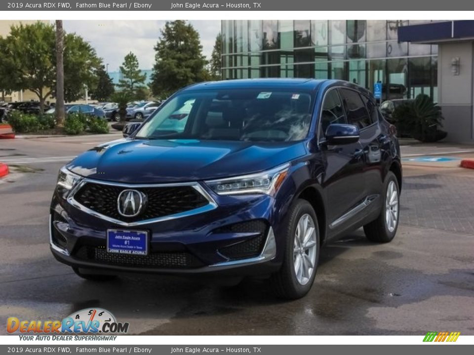 2019 Acura RDX FWD Fathom Blue Pearl / Ebony Photo #3