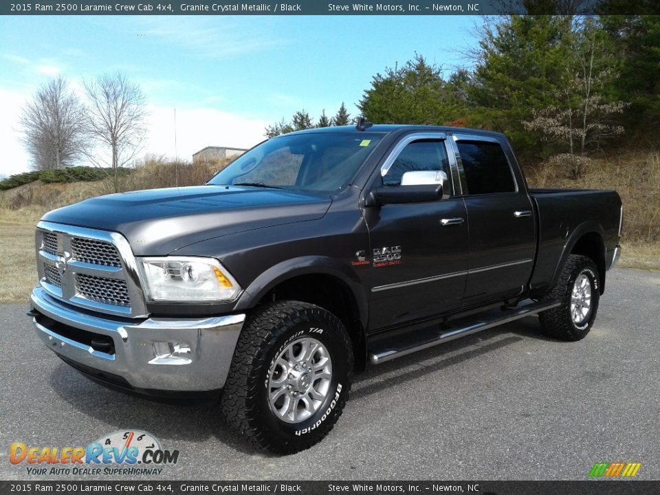 2015 Ram 2500 Laramie Crew Cab 4x4 Granite Crystal Metallic / Black Photo #2