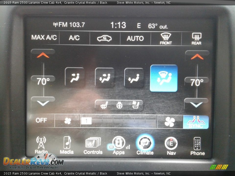 2015 Ram 2500 Laramie Crew Cab 4x4 Granite Crystal Metallic / Black Photo #25