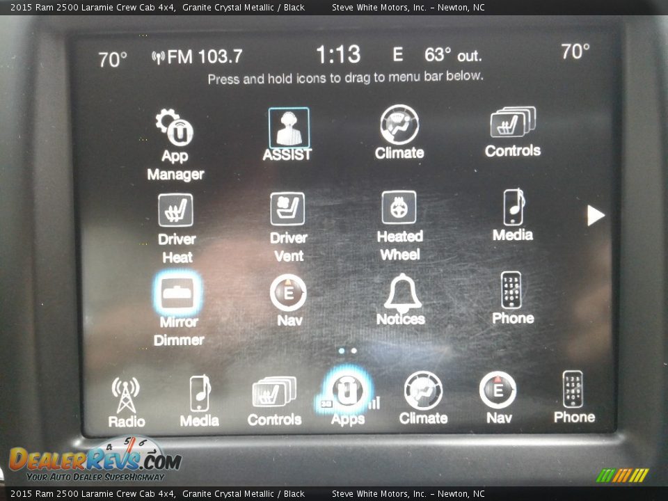 2015 Ram 2500 Laramie Crew Cab 4x4 Granite Crystal Metallic / Black Photo #26