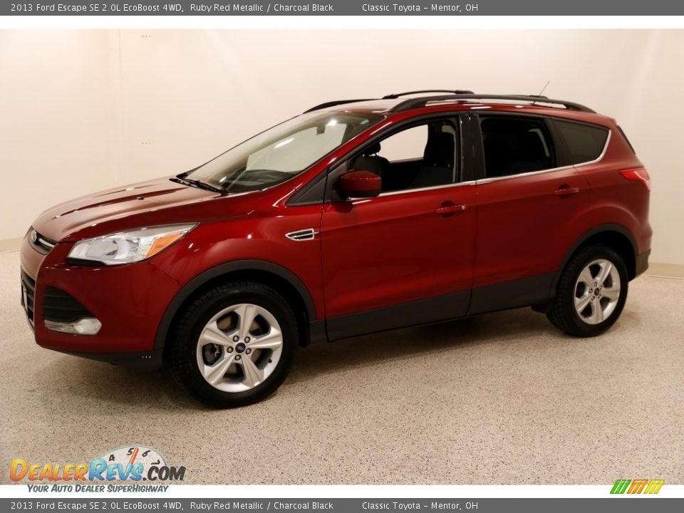 2013 Ford Escape SE 2.0L EcoBoost 4WD Ruby Red Metallic / Charcoal Black Photo #3