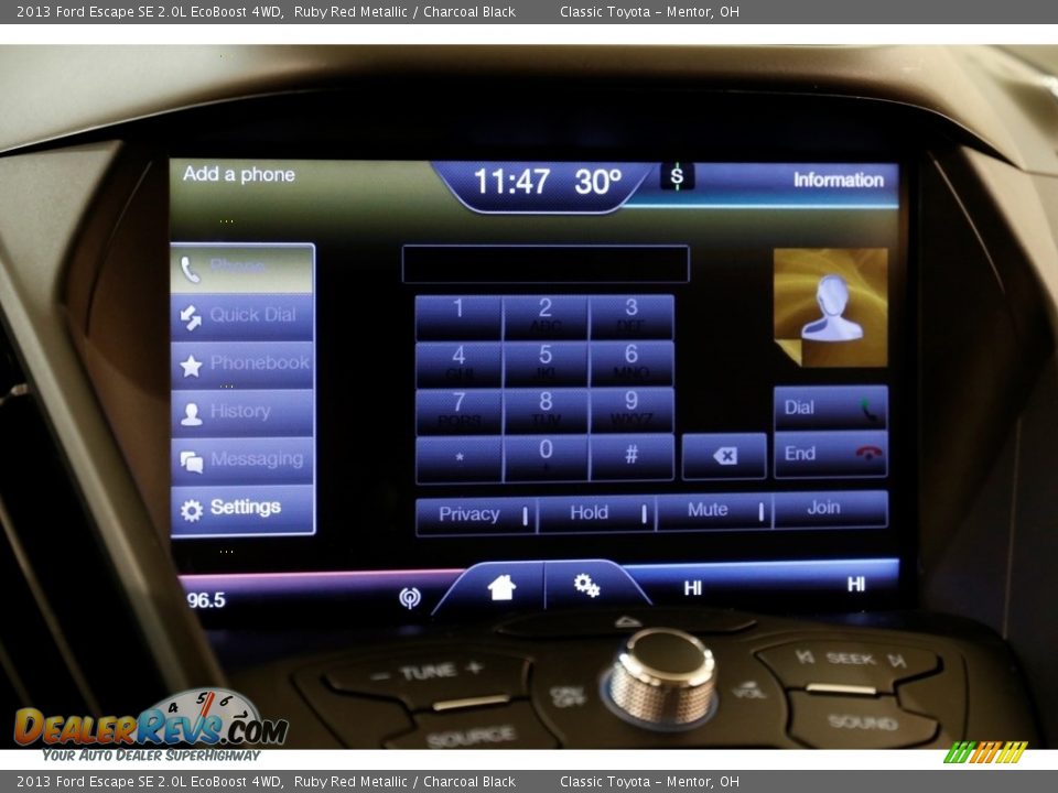 2013 Ford Escape SE 2.0L EcoBoost 4WD Ruby Red Metallic / Charcoal Black Photo #12