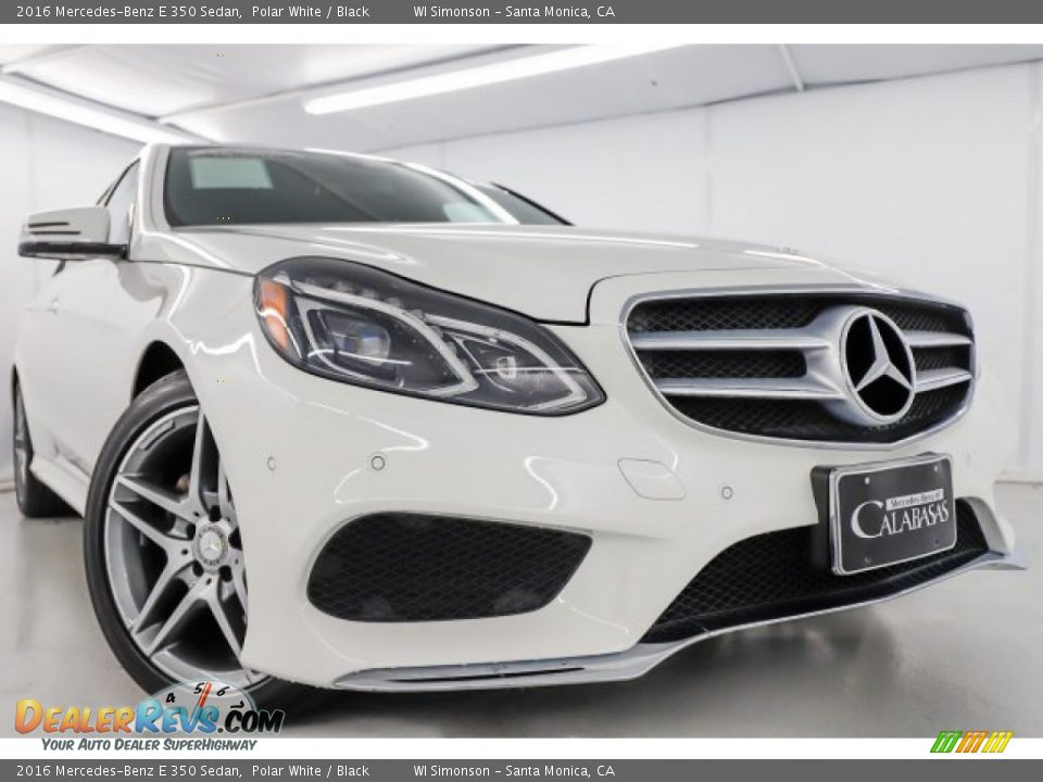 2016 Mercedes-Benz E 350 Sedan Polar White / Black Photo #2