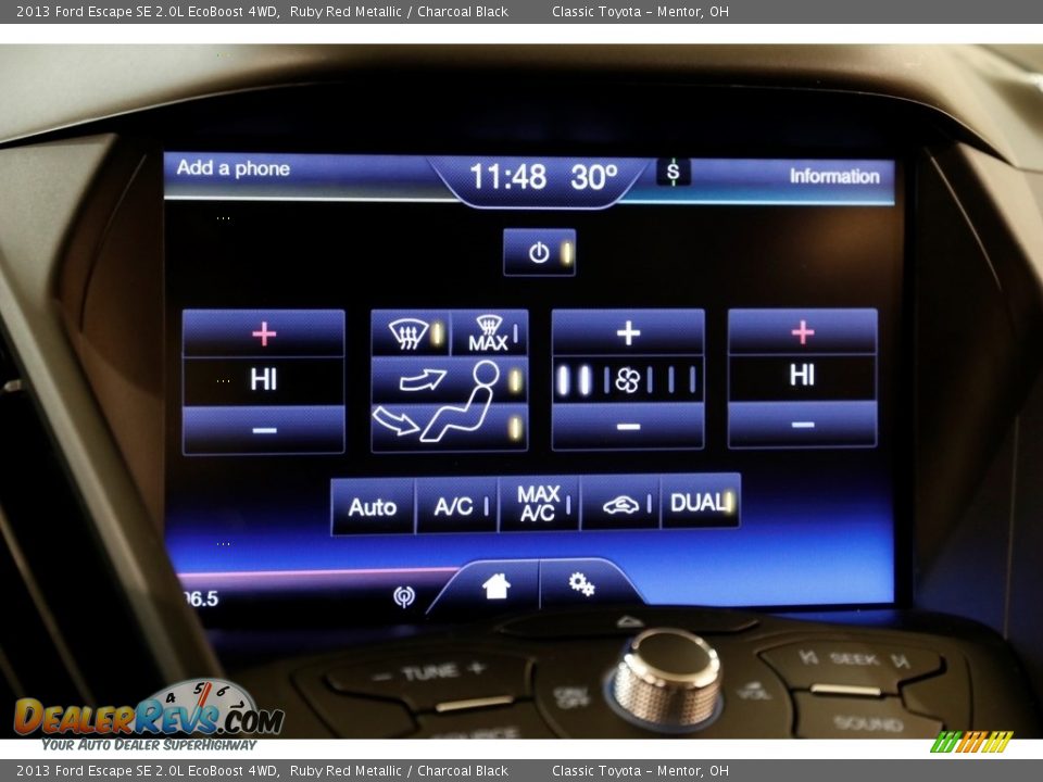 2013 Ford Escape SE 2.0L EcoBoost 4WD Ruby Red Metallic / Charcoal Black Photo #13