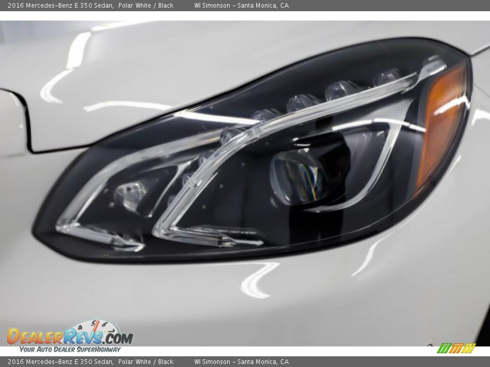 2016 Mercedes-Benz E 350 Sedan Polar White / Black Photo #4