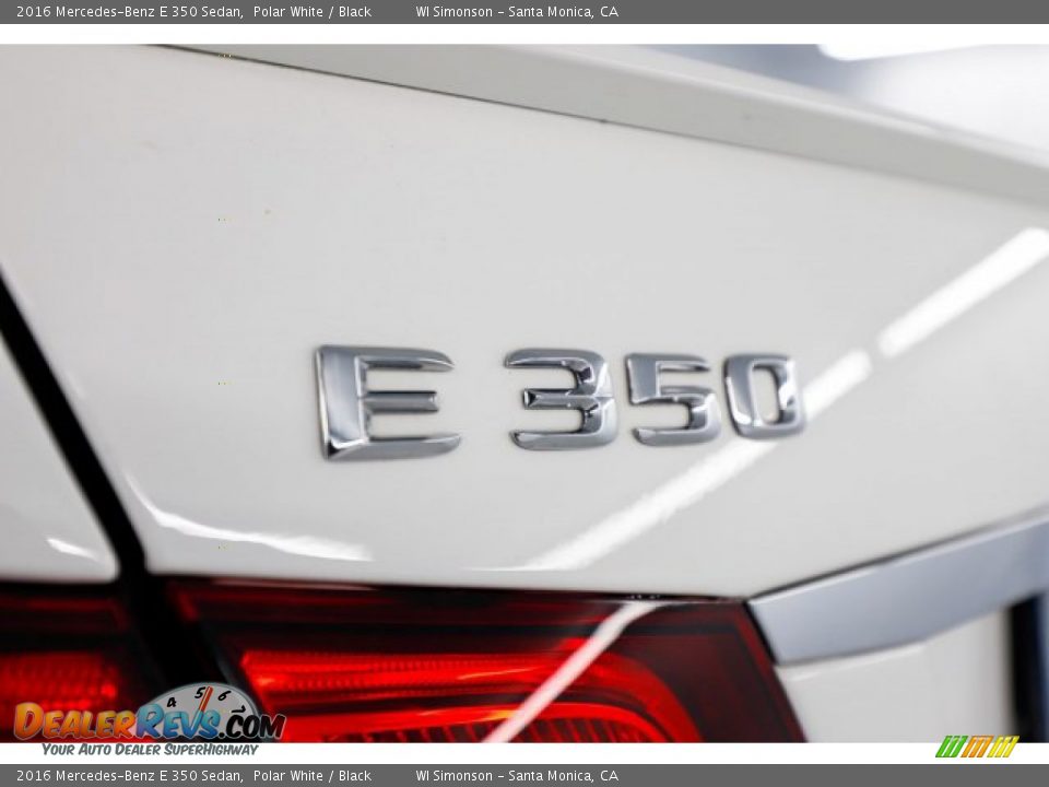 2016 Mercedes-Benz E 350 Sedan Polar White / Black Photo #9
