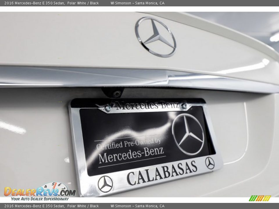 2016 Mercedes-Benz E 350 Sedan Polar White / Black Photo #10