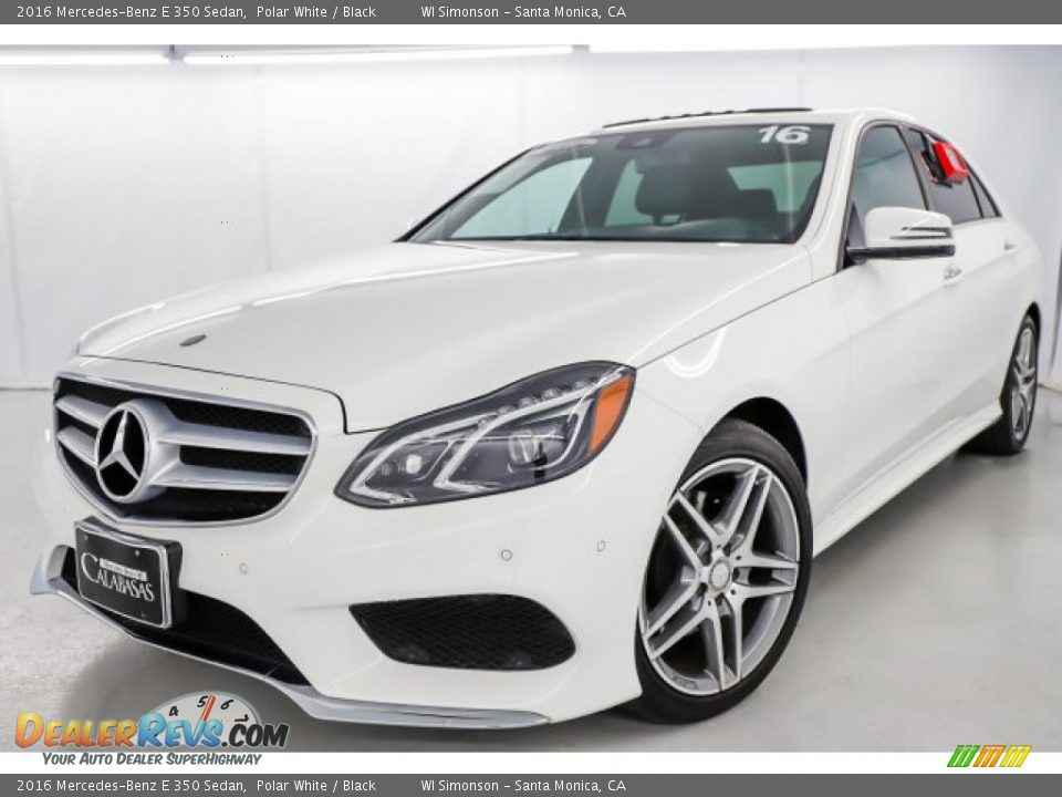 2016 Mercedes-Benz E 350 Sedan Polar White / Black Photo #13