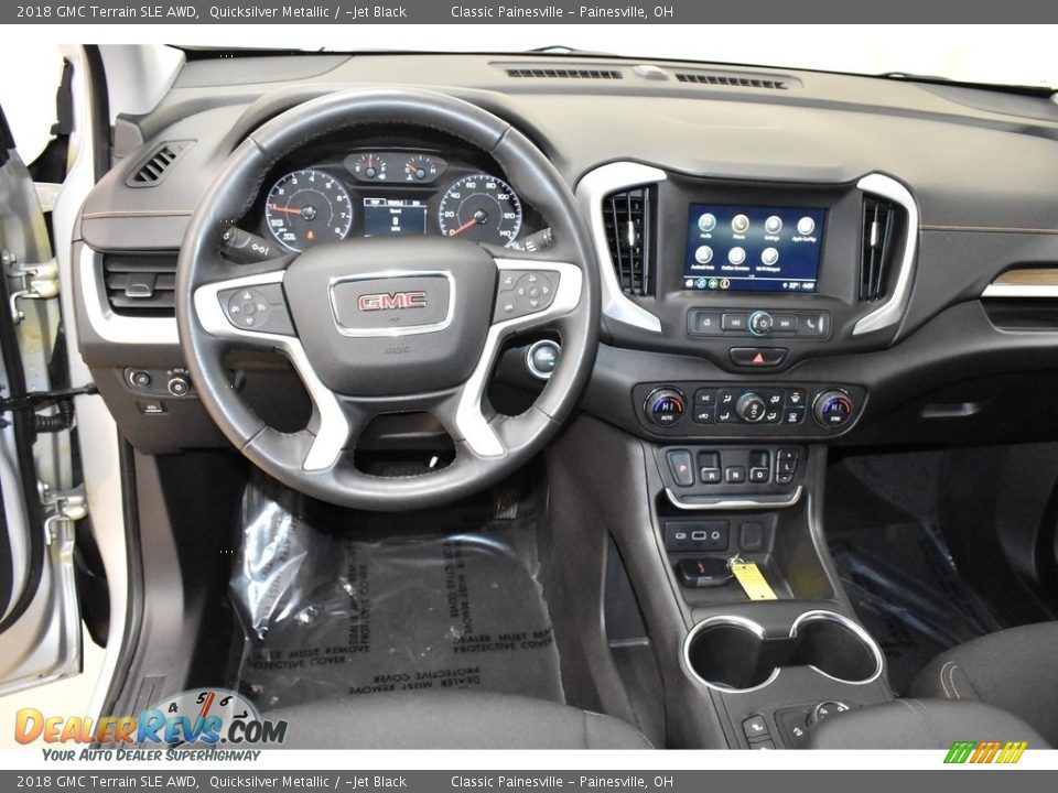 2018 GMC Terrain SLE AWD Quicksilver Metallic / ­Jet Black Photo #12