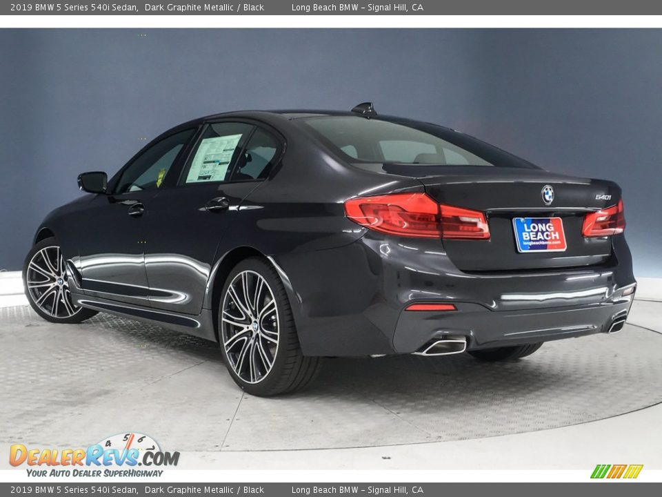 2019 BMW 5 Series 540i Sedan Dark Graphite Metallic / Black Photo #2