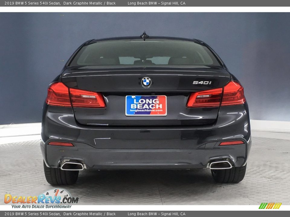 2019 BMW 5 Series 540i Sedan Dark Graphite Metallic / Black Photo #3
