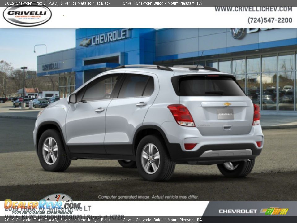 2019 Chevrolet Trax LT AWD Silver Ice Metallic / Jet Black Photo #3