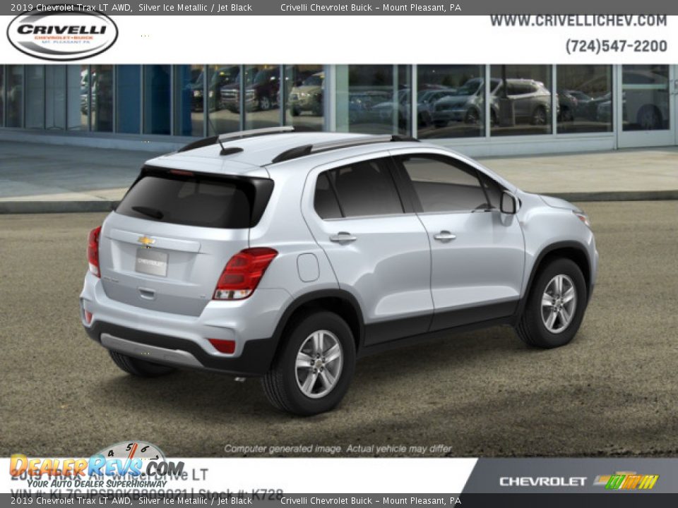 2019 Chevrolet Trax LT AWD Silver Ice Metallic / Jet Black Photo #4