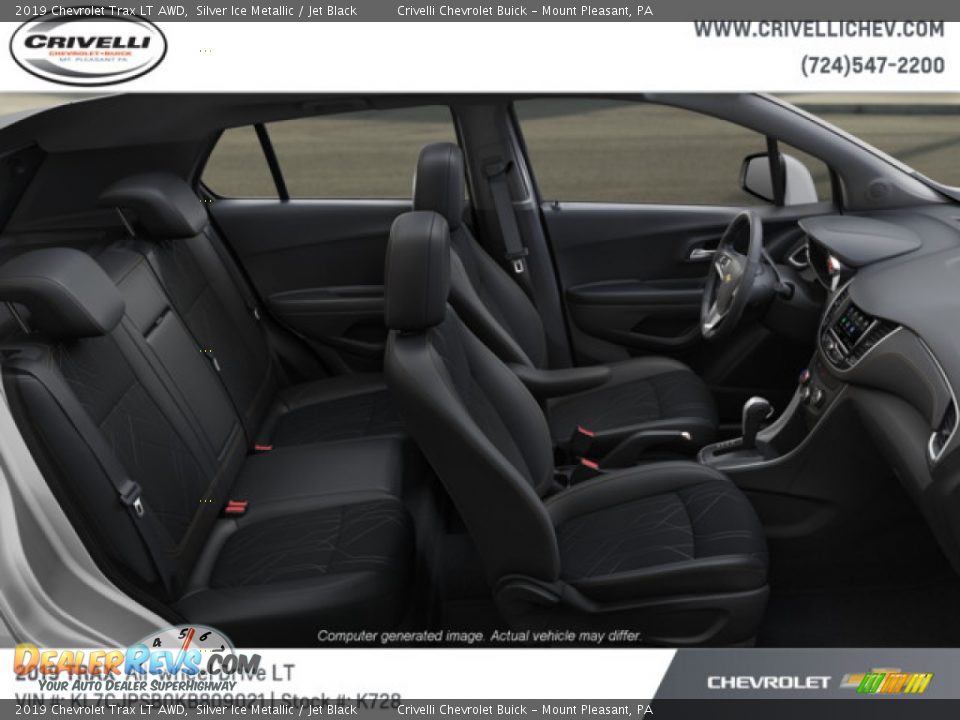 2019 Chevrolet Trax LT AWD Silver Ice Metallic / Jet Black Photo #6