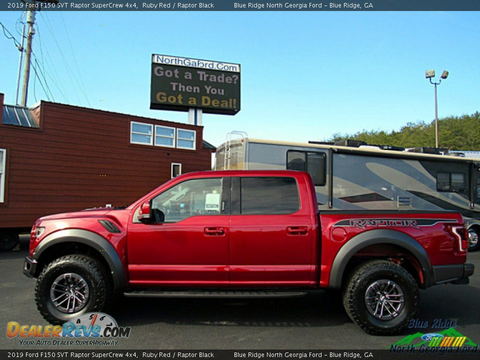 2019 Ford F150 SVT Raptor SuperCrew 4x4 Ruby Red / Raptor Black Photo #2