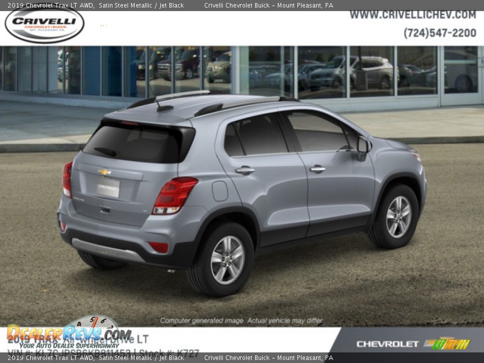 2019 Chevrolet Trax LT AWD Satin Steel Metallic / Jet Black Photo #4
