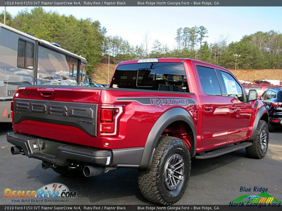 2019 Ford F150 SVT Raptor SuperCrew 4x4 Ruby Red / Raptor Black Photo #5