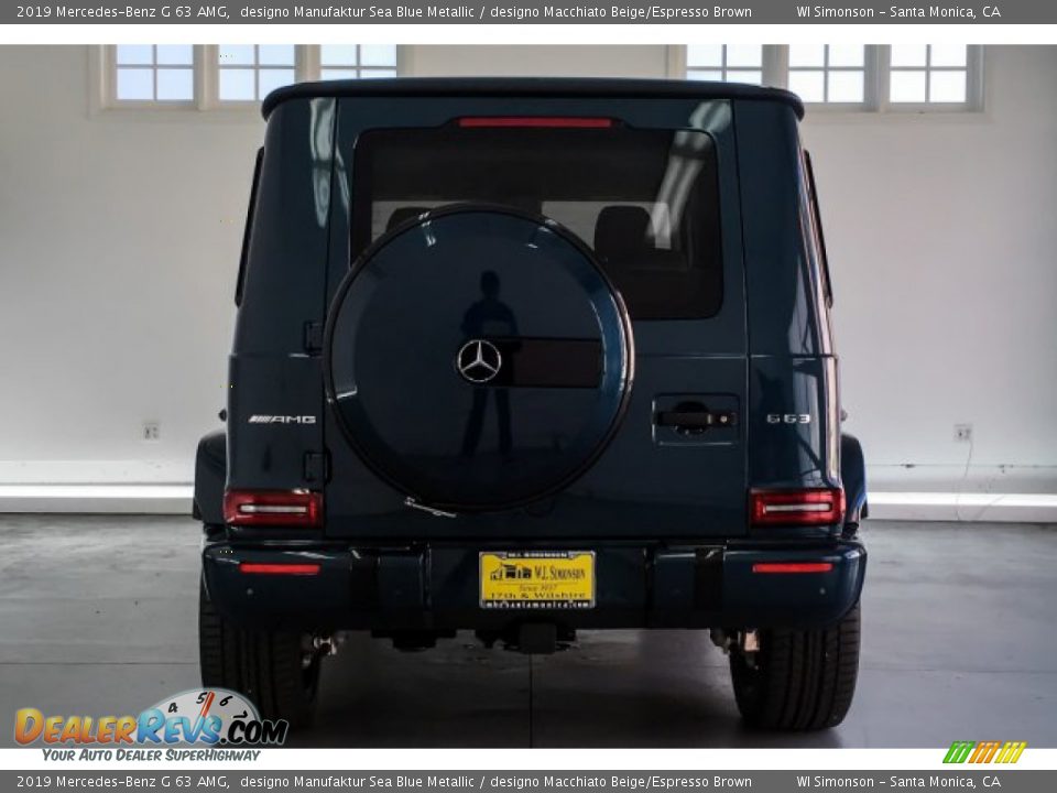 2019 Mercedes-Benz G 63 AMG designo Manufaktur Sea Blue Metallic / designo Macchiato Beige/Espresso Brown Photo #3