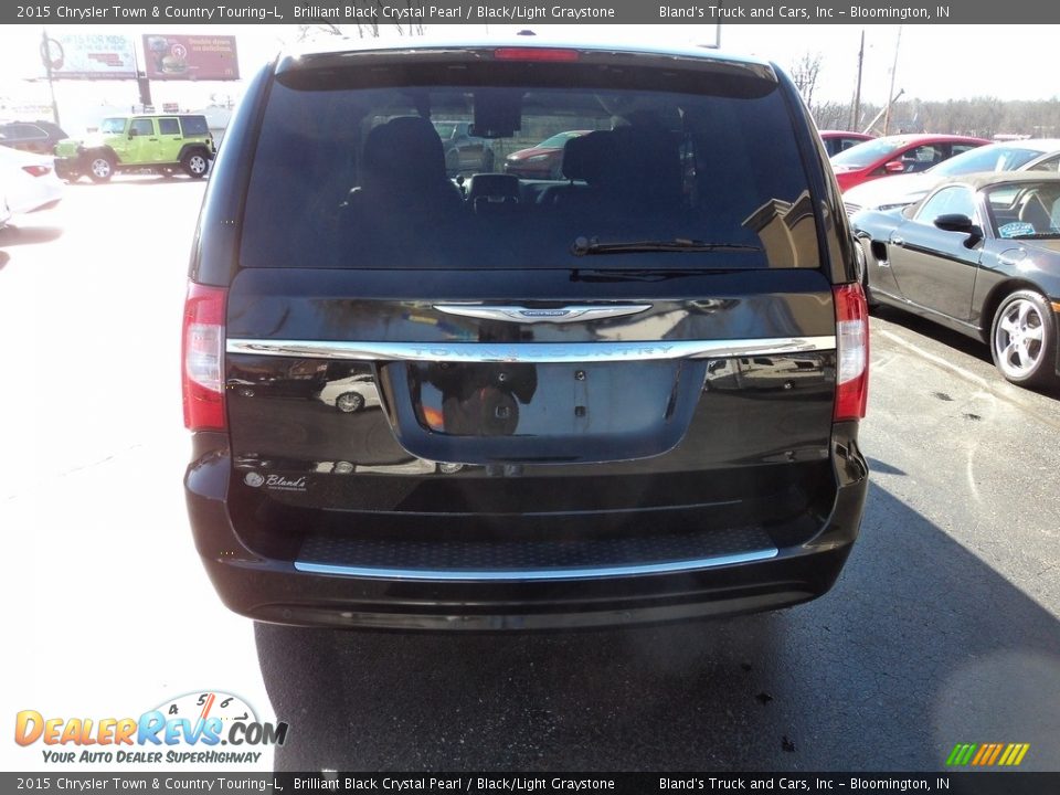 2015 Chrysler Town & Country Touring-L Brilliant Black Crystal Pearl / Black/Light Graystone Photo #31