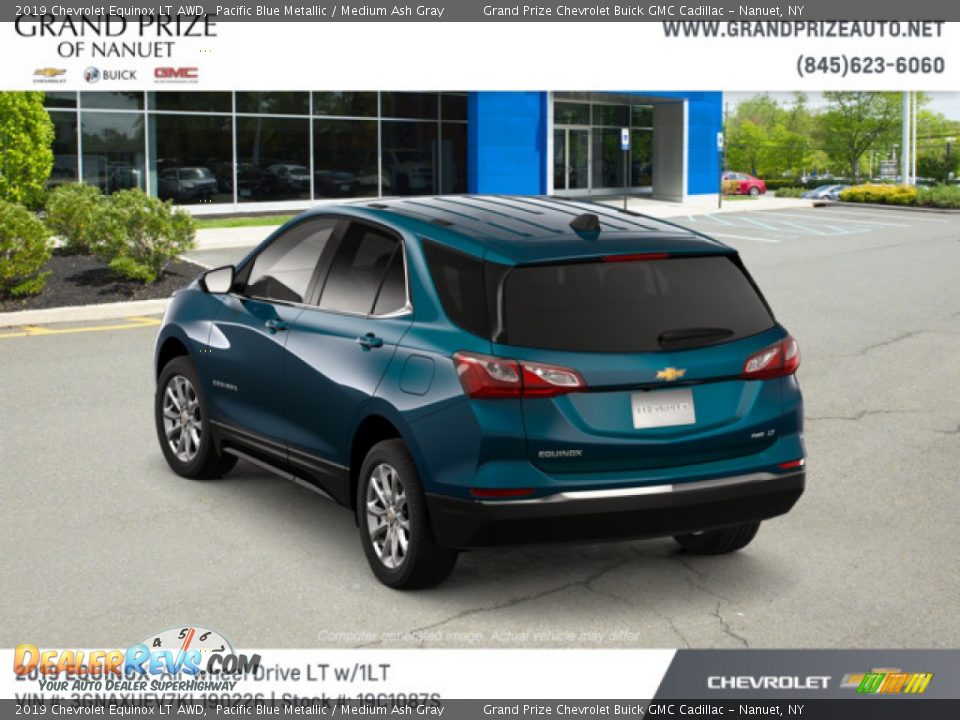 2019 Chevrolet Equinox LT AWD Pacific Blue Metallic / Medium Ash Gray Photo #3