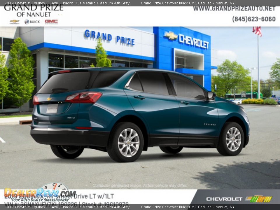 2019 Chevrolet Equinox LT AWD Pacific Blue Metallic / Medium Ash Gray Photo #4
