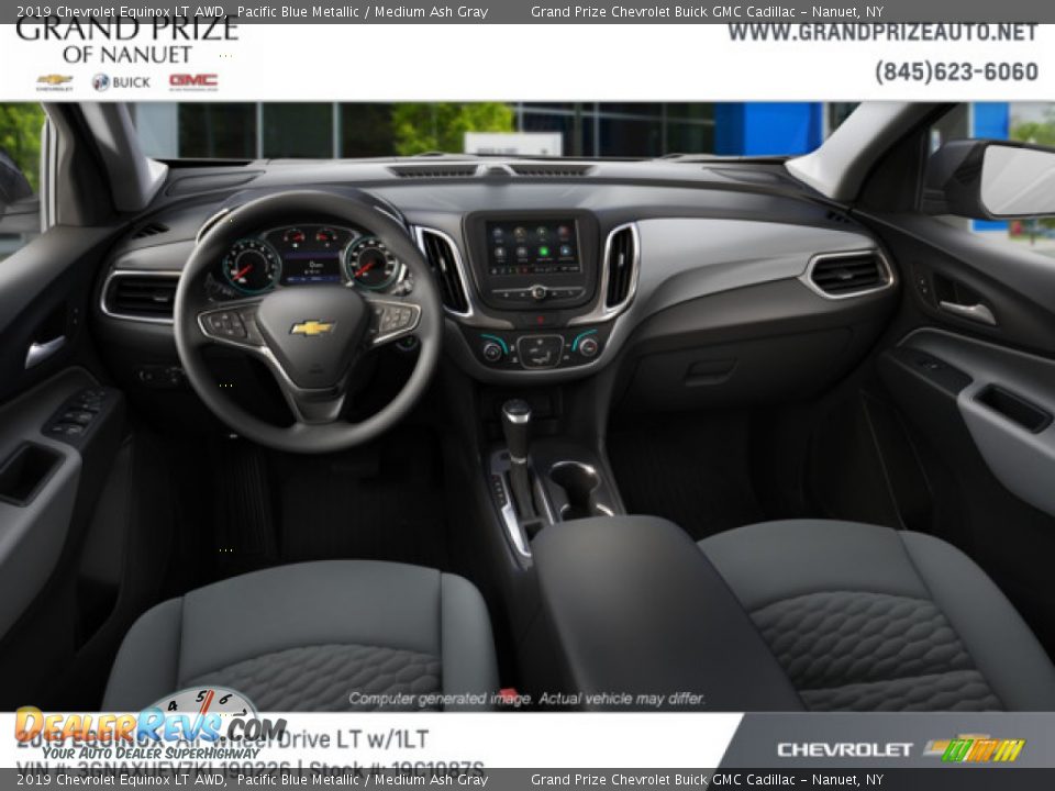 2019 Chevrolet Equinox LT AWD Pacific Blue Metallic / Medium Ash Gray Photo #5