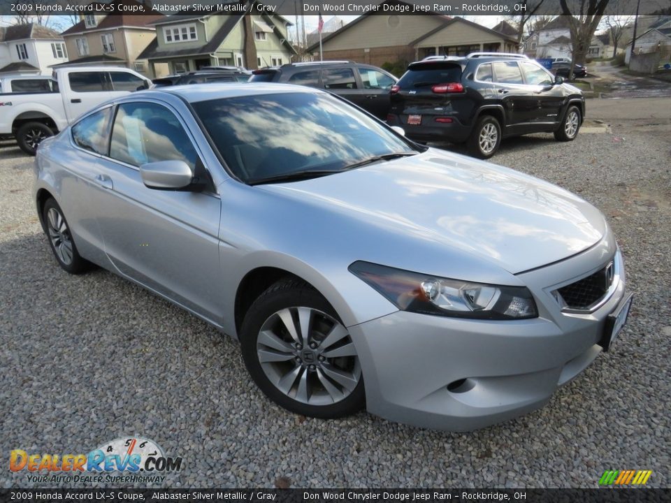 2009 Honda Accord LX-S Coupe Alabaster Silver Metallic / Gray Photo #3