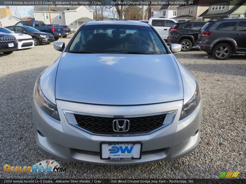 2009 Honda Accord LX-S Coupe Alabaster Silver Metallic / Gray Photo #4