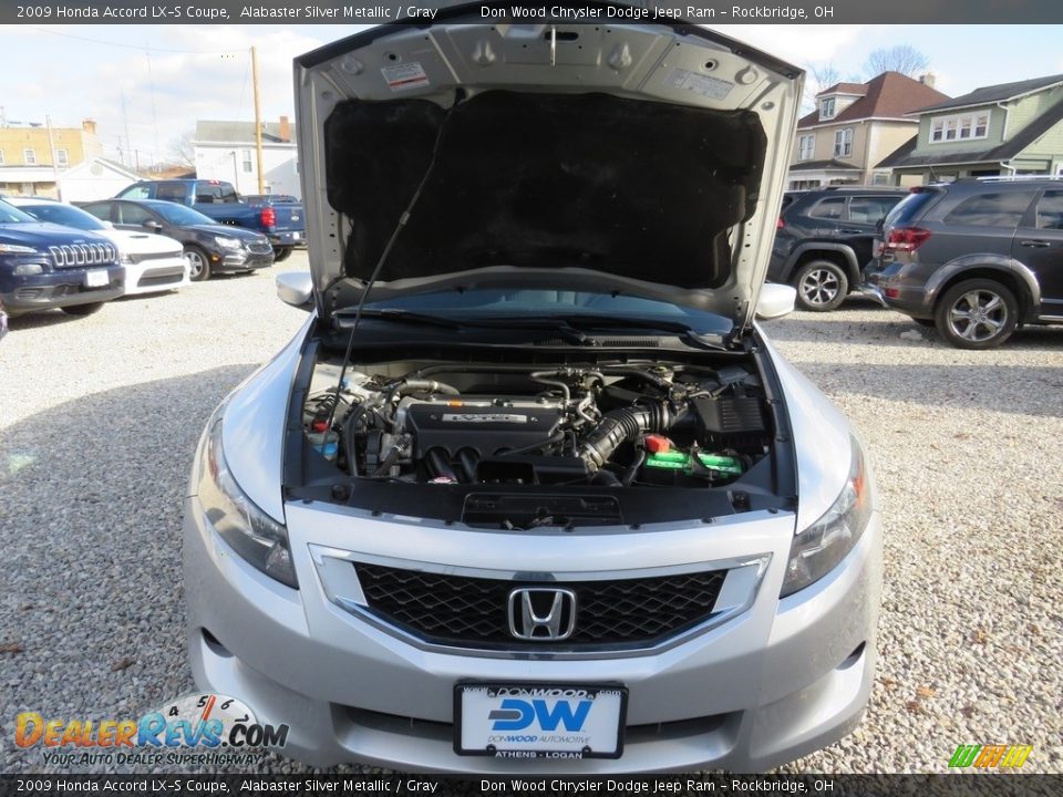 2009 Honda Accord LX-S Coupe Alabaster Silver Metallic / Gray Photo #5
