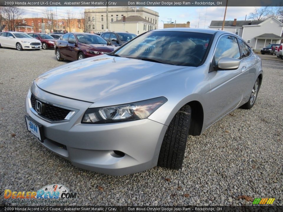 2009 Honda Accord LX-S Coupe Alabaster Silver Metallic / Gray Photo #7