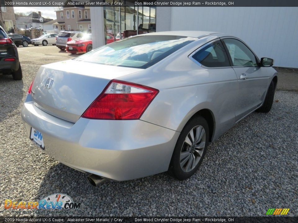 2009 Honda Accord LX-S Coupe Alabaster Silver Metallic / Gray Photo #14