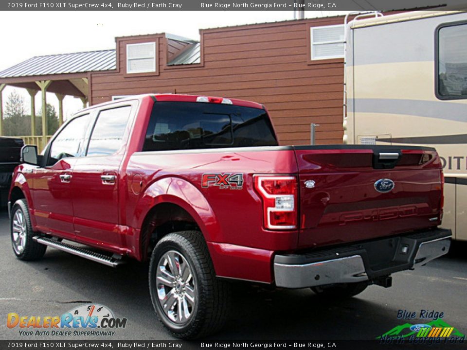 2019 Ford F150 XLT SuperCrew 4x4 Ruby Red / Earth Gray Photo #3