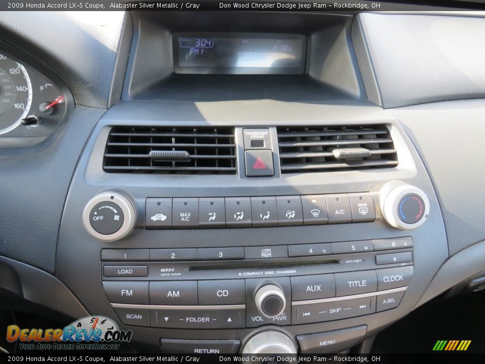 2009 Honda Accord LX-S Coupe Alabaster Silver Metallic / Gray Photo #24