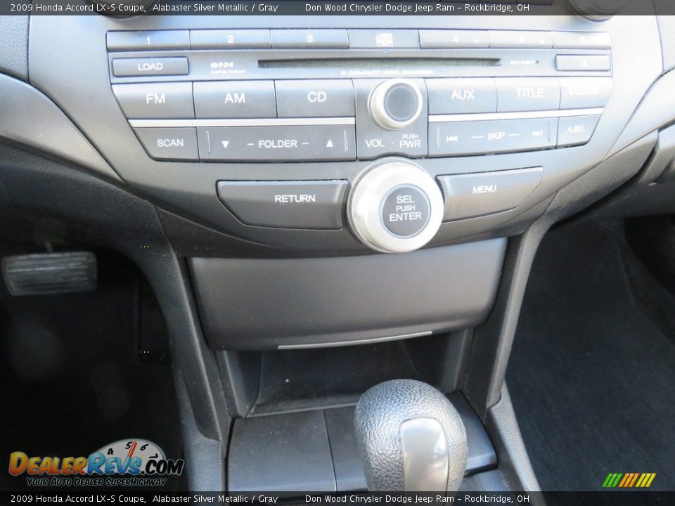 2009 Honda Accord LX-S Coupe Alabaster Silver Metallic / Gray Photo #25