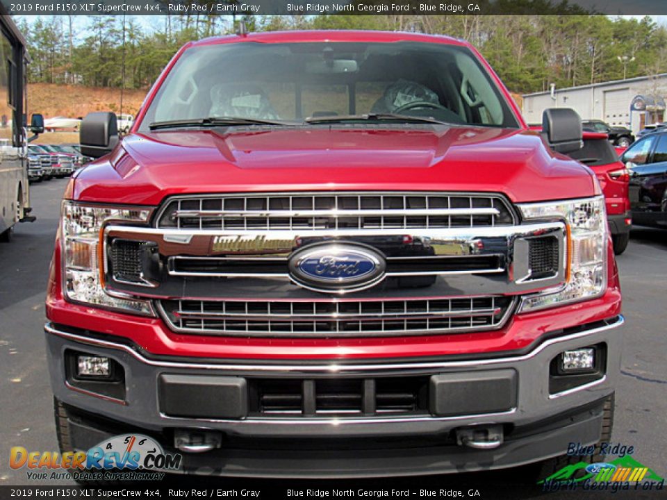 2019 Ford F150 XLT SuperCrew 4x4 Ruby Red / Earth Gray Photo #8