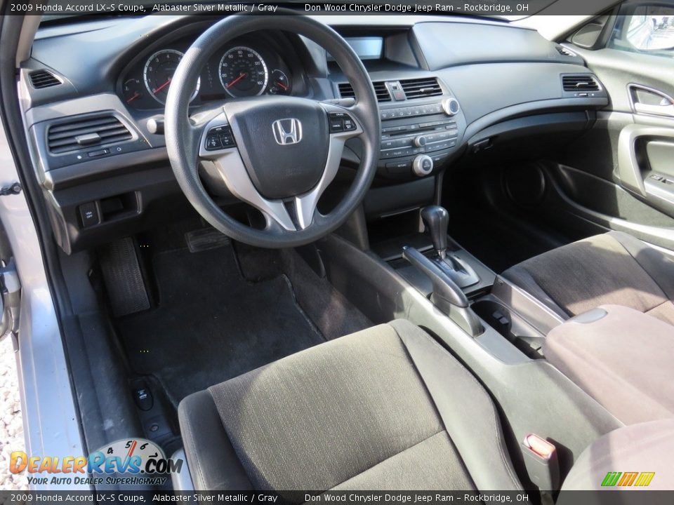 2009 Honda Accord LX-S Coupe Alabaster Silver Metallic / Gray Photo #28