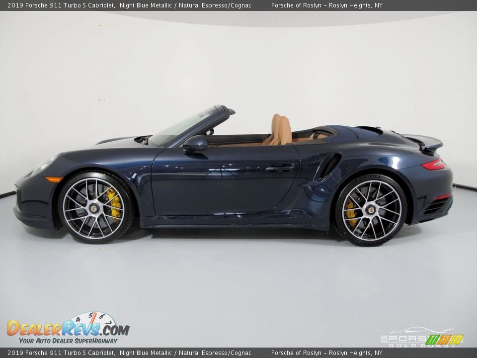 Night Blue Metallic 2019 Porsche 911 Turbo S Cabriolet Photo #4