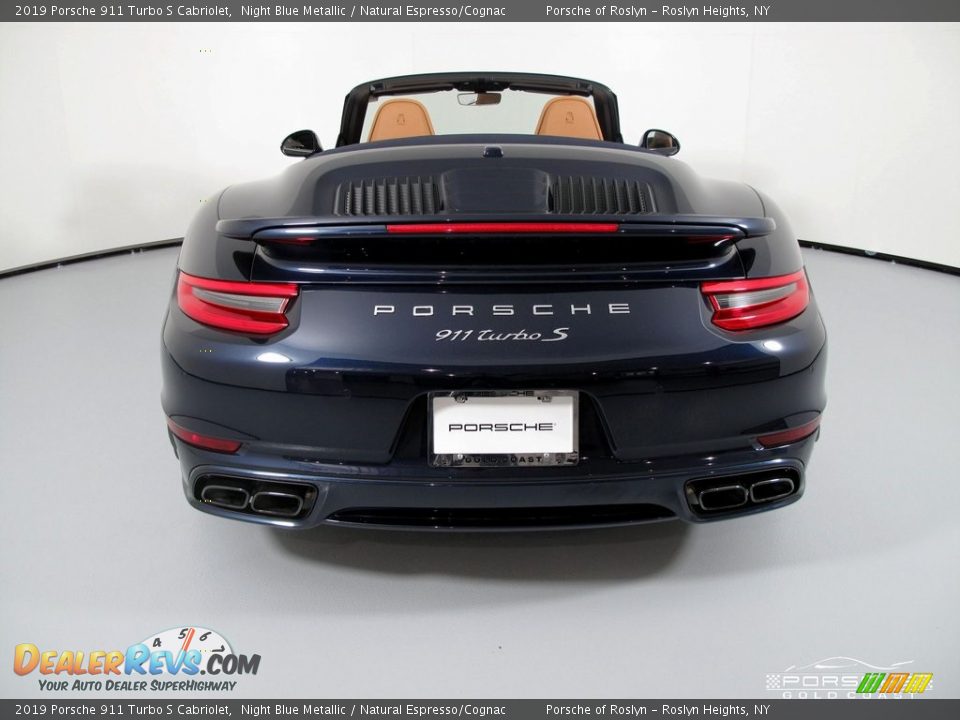 2019 Porsche 911 Turbo S Cabriolet Night Blue Metallic / Natural Espresso/Cognac Photo #6