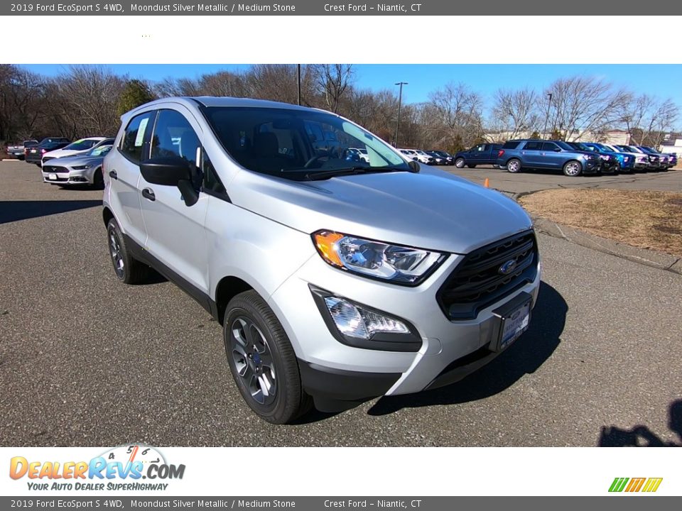 2019 Ford EcoSport S 4WD Moondust Silver Metallic / Medium Stone Photo #1