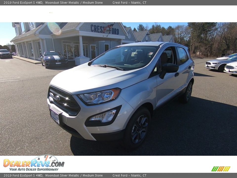 2019 Ford EcoSport S 4WD Moondust Silver Metallic / Medium Stone Photo #3