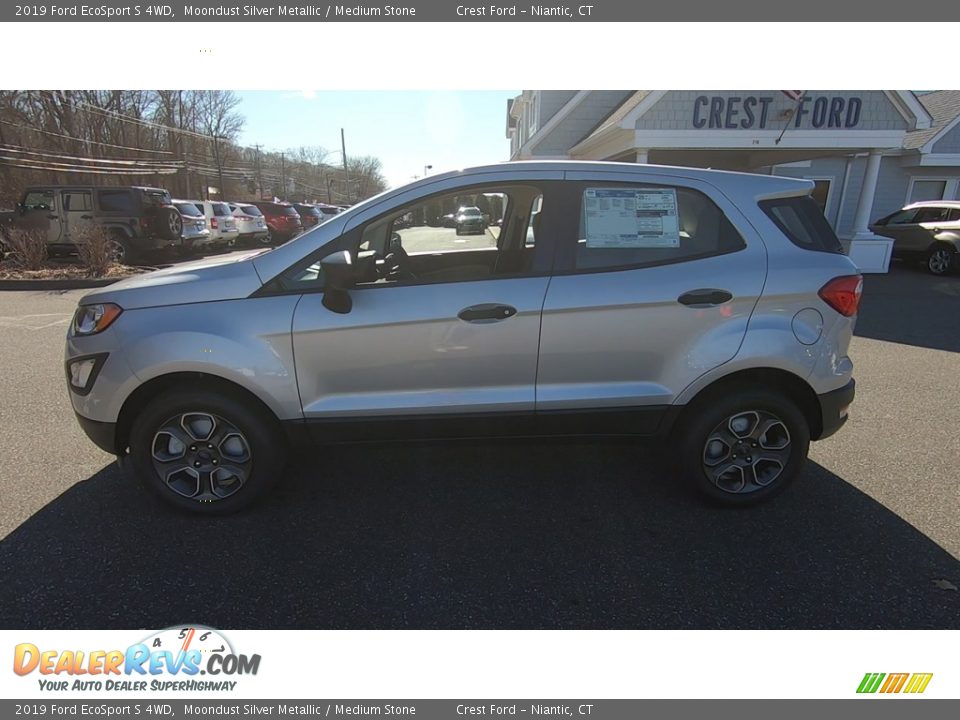 2019 Ford EcoSport S 4WD Moondust Silver Metallic / Medium Stone Photo #4