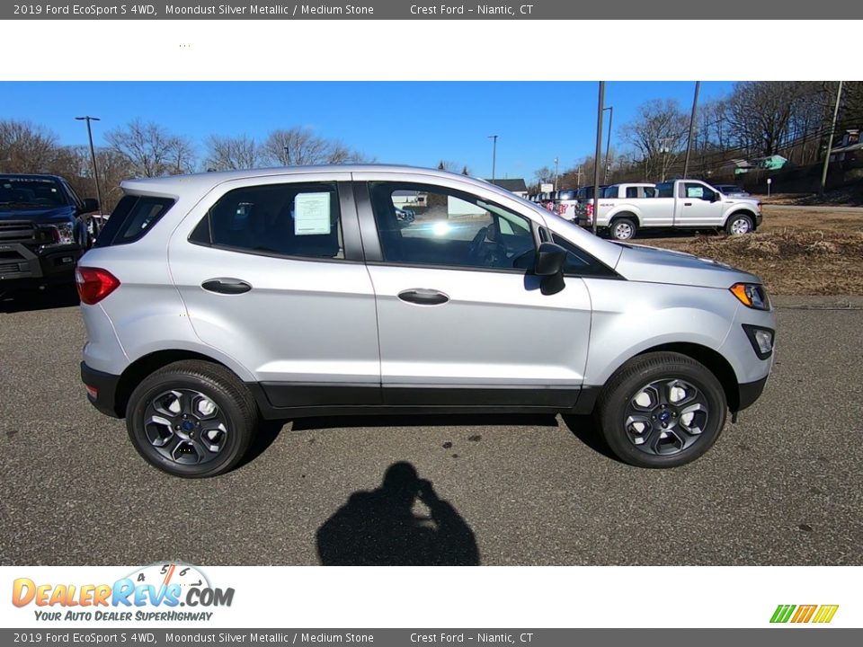 2019 Ford EcoSport S 4WD Moondust Silver Metallic / Medium Stone Photo #8