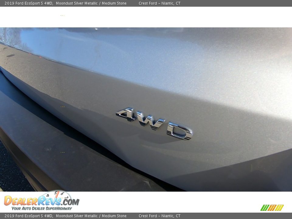 2019 Ford EcoSport S 4WD Moondust Silver Metallic / Medium Stone Photo #9