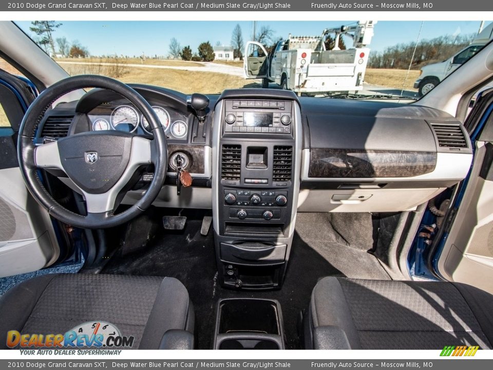 2010 Dodge Grand Caravan SXT Deep Water Blue Pearl Coat / Medium Slate Gray/Light Shale Photo #11