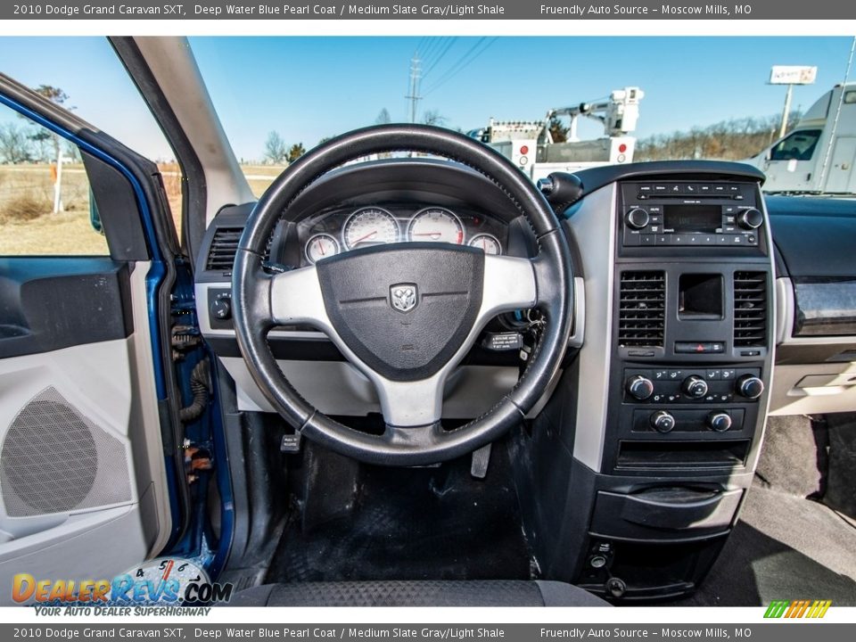 2010 Dodge Grand Caravan SXT Deep Water Blue Pearl Coat / Medium Slate Gray/Light Shale Photo #15