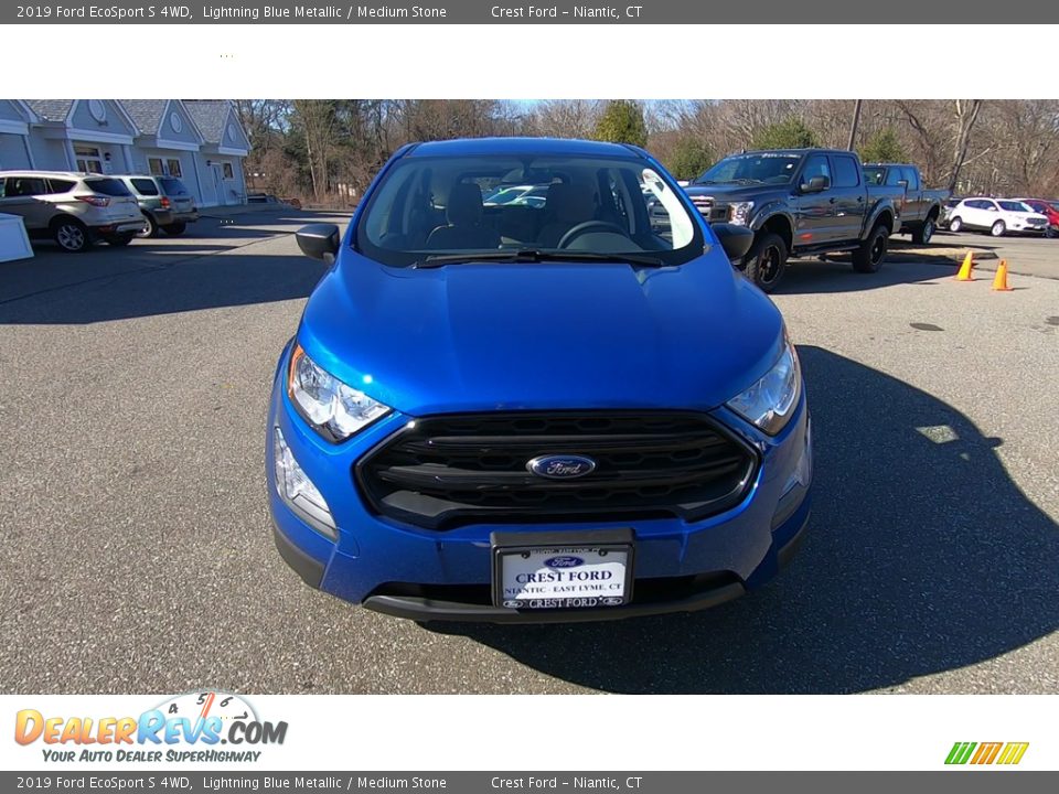 2019 Ford EcoSport S 4WD Lightning Blue Metallic / Medium Stone Photo #2